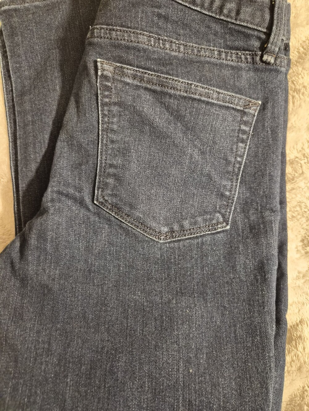 GAP 1969 Real Straight Jeans Women 27 4 Dark Wash Cropped Ankle Denim Stretch